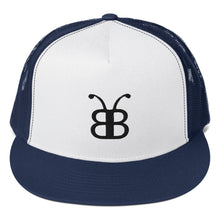 Cargar imagen en el visor de la galería, Berlioza Boyz 5 Panel Trucker Cap - Berlioza BoyzBerlioza BoyzBerlioza BoyzNavy/ White/ NavyBerlioza Boyz 5 Panel Trucker Cap