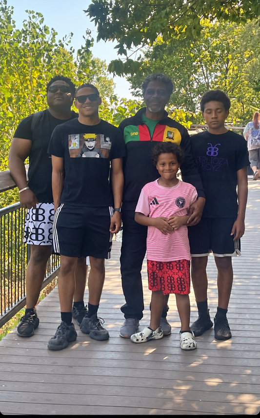 BerliozaBoyz founder Andre Jfirson with his three sons and his late father