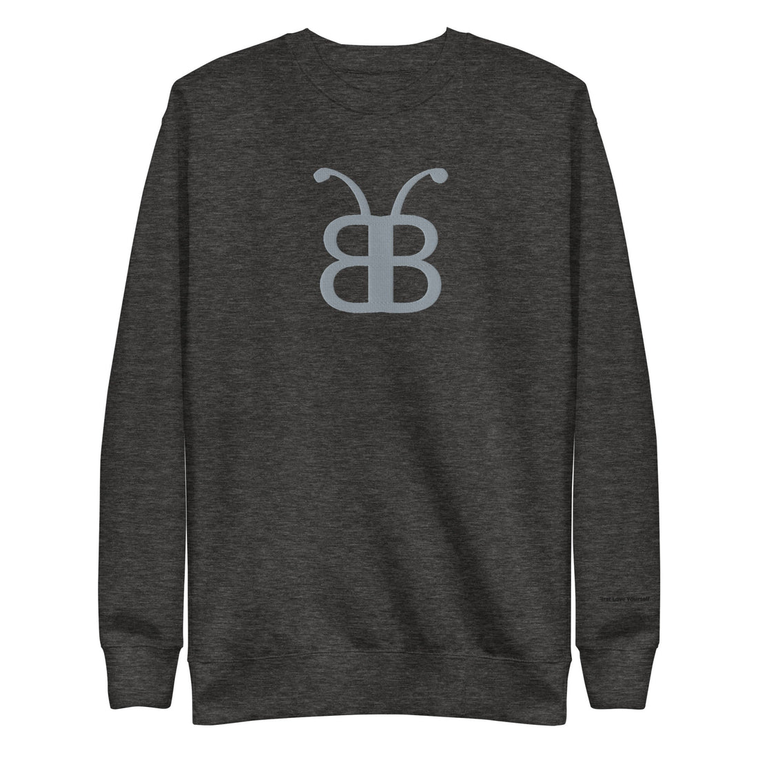 Charcoal BerliozaBoyz Daring Street-Luxe crewneck sweatshirt front view