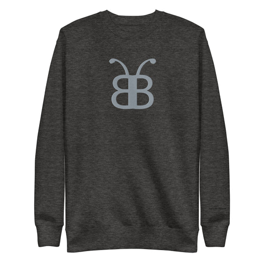 Charcoal BerliozaBoyz Daring Street-Luxe crewneck sweatshirt front view