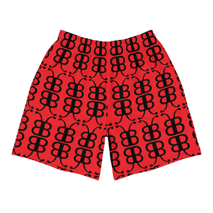 BerliozaBoyz D1 Red Water-Repellent Performance Shorts — Front