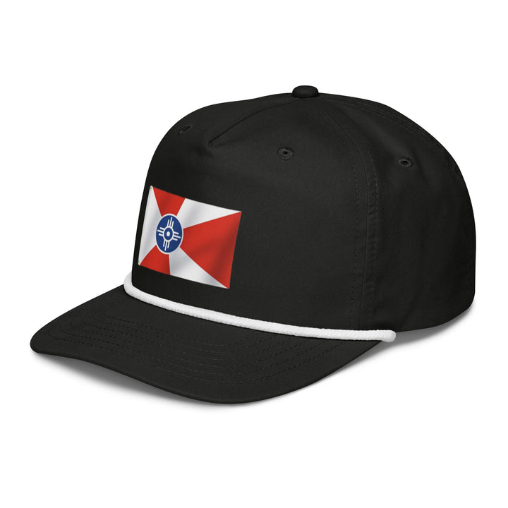 BerliozaBoyz Wichita Heritage Rope Hat — Black/White — Left-front