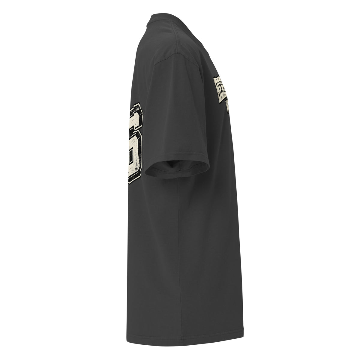 BerliozaBoyz Wichita Roots Oversized Tee in Faded Black — right-side product mockup