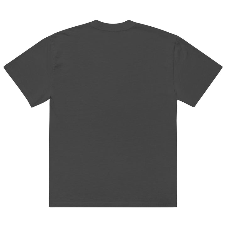 BerliozaBoyz Coastal Script Heavyweight Oversized Tee — Faded Black — Back