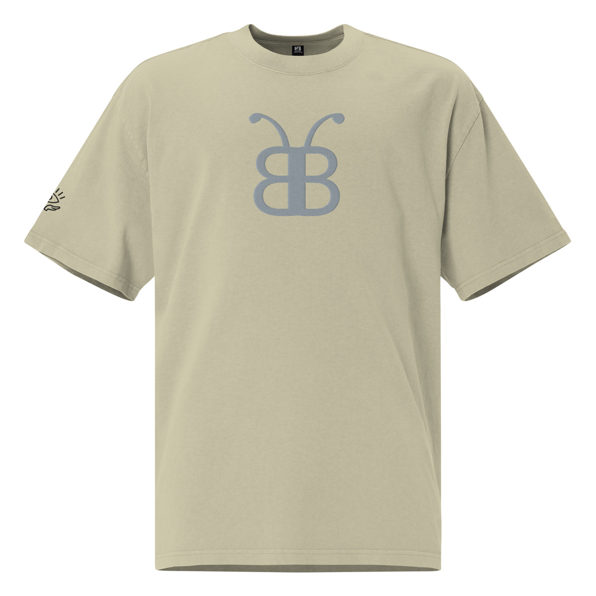 BerliozaBoyz Urban Edge Distressed Tee - Berliozaboyz Exclusive in Faded Eucalyptus, front view