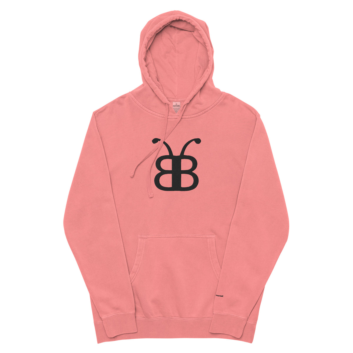 BerliozaBoyz UrbanFade pigment pink hoodie, front view