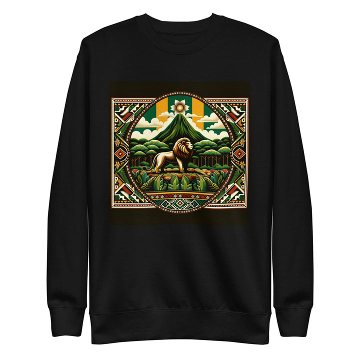 Heritage Tapestry Unisex Sweatshirt — Black — Front